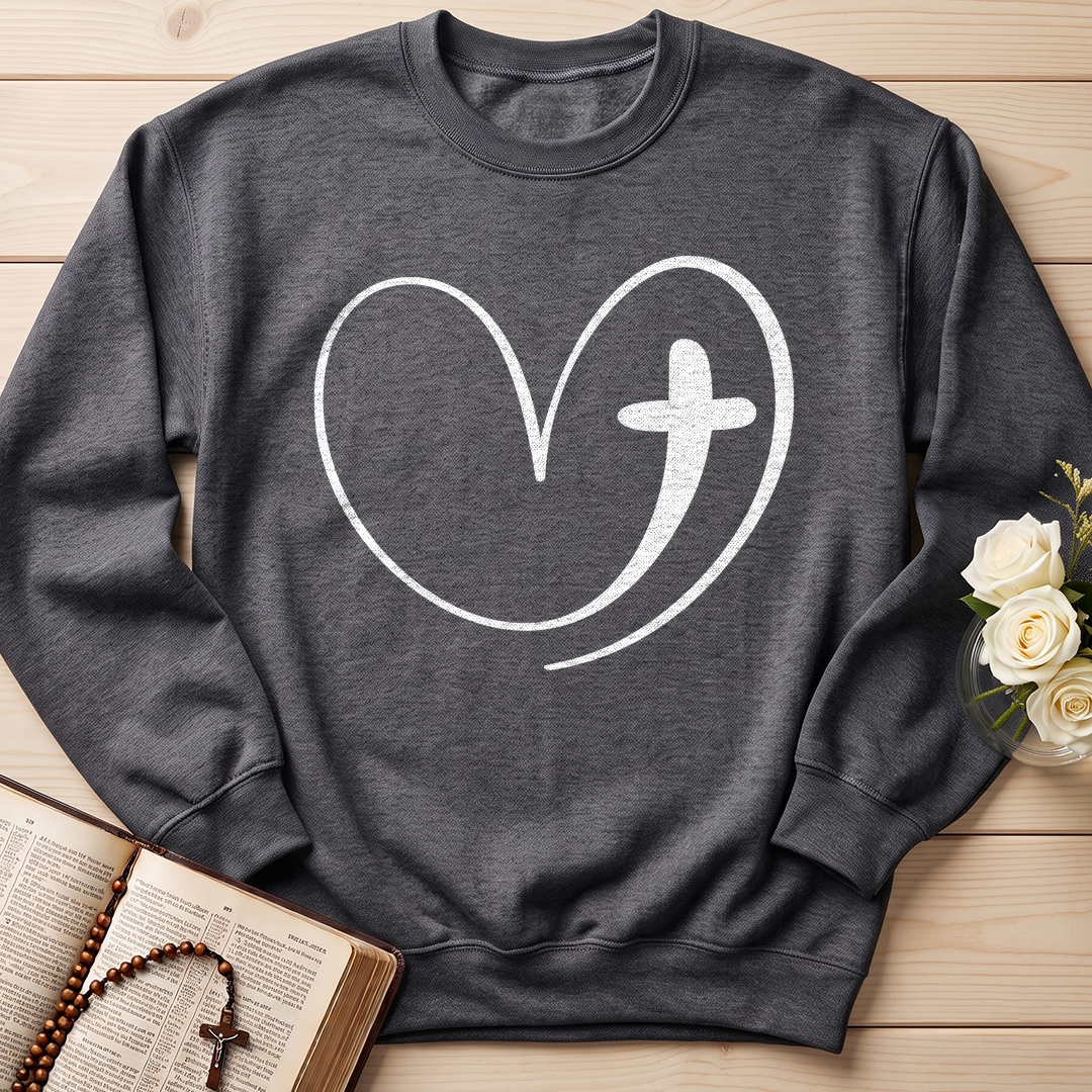 Christian Heart Cross 01