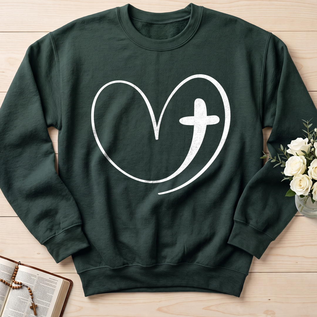 Christian Heart Cross 01