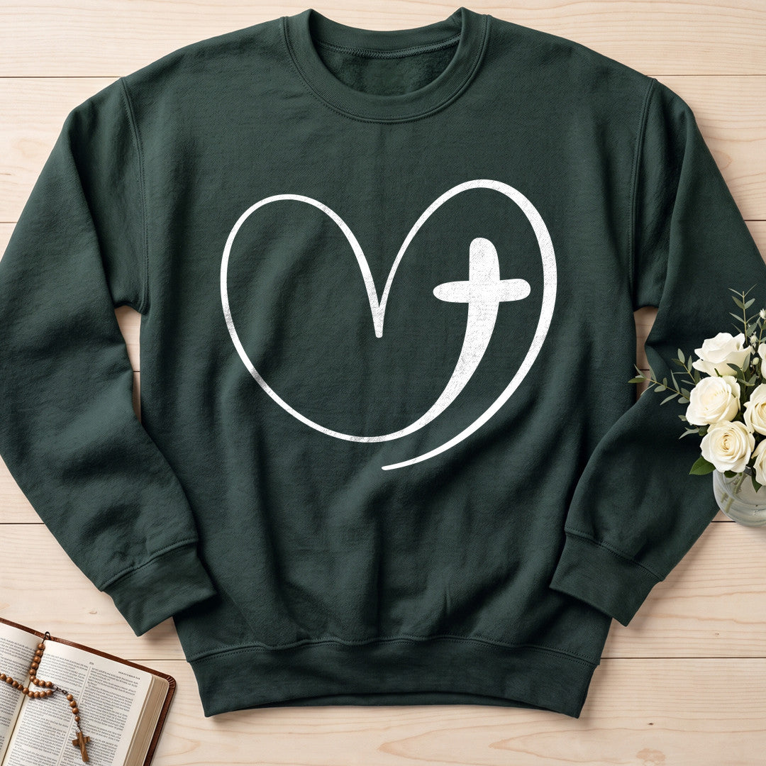 Christian Heart Cross 01