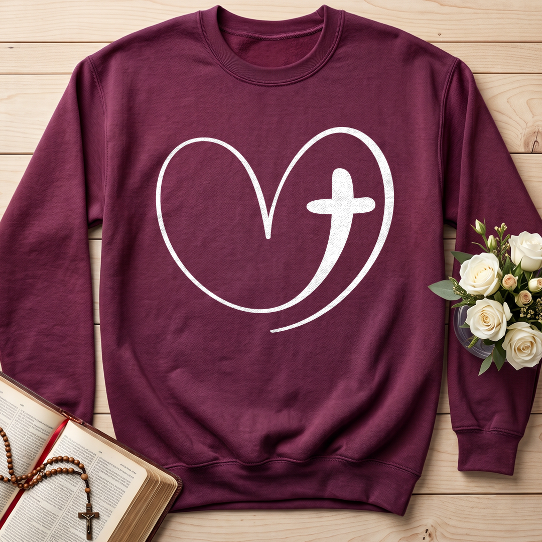 Christian Heart Cross 01