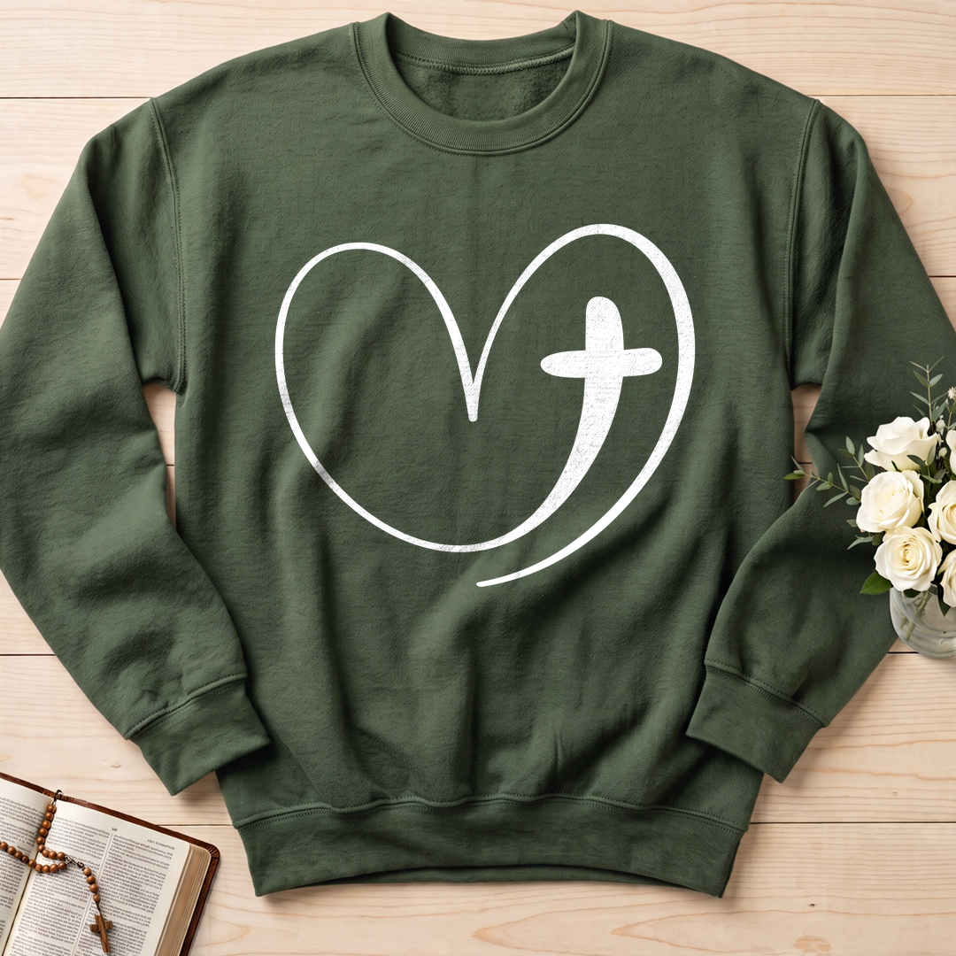 Christian Heart Cross 01