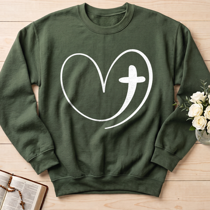Christian Heart Cross 01