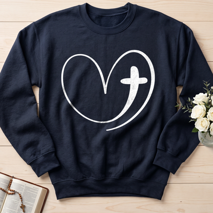 Christian Heart Cross 01