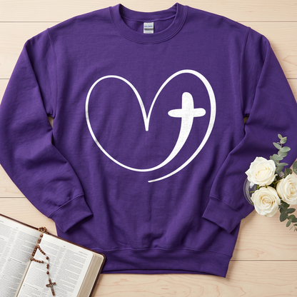 Christian Heart Cross 01