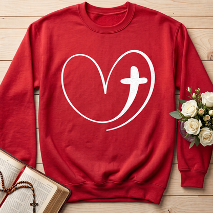 Christian Heart Cross 01