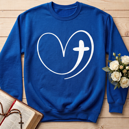 Christian Heart Cross 01