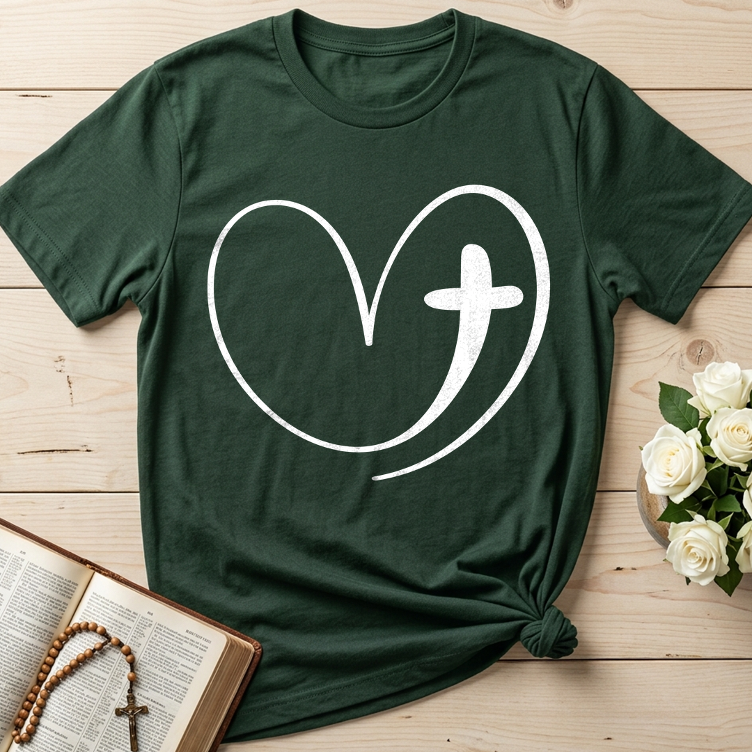 Christian Heart Cross 01