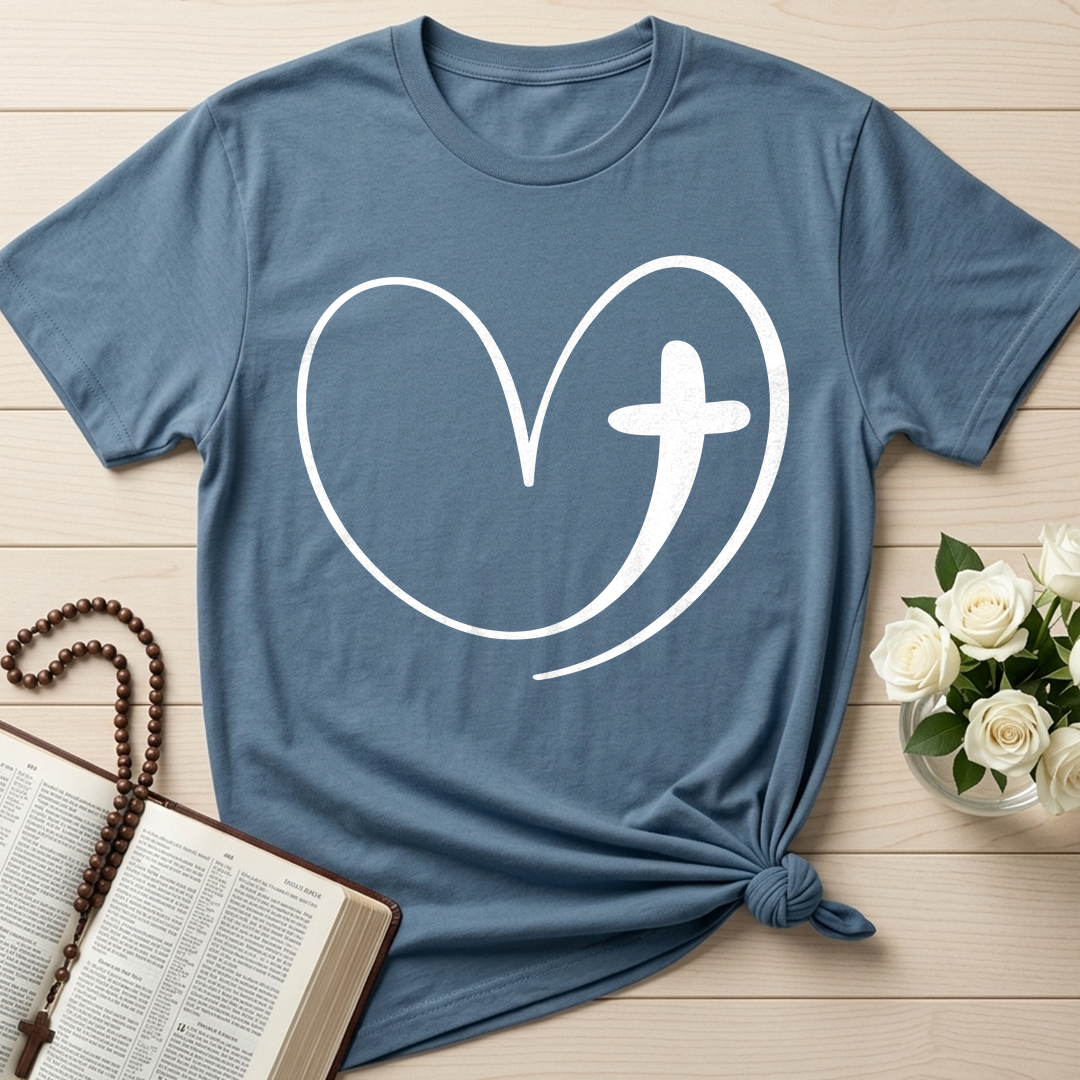 Christian Heart Cross 01