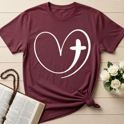 Christian Heart Cross 01
