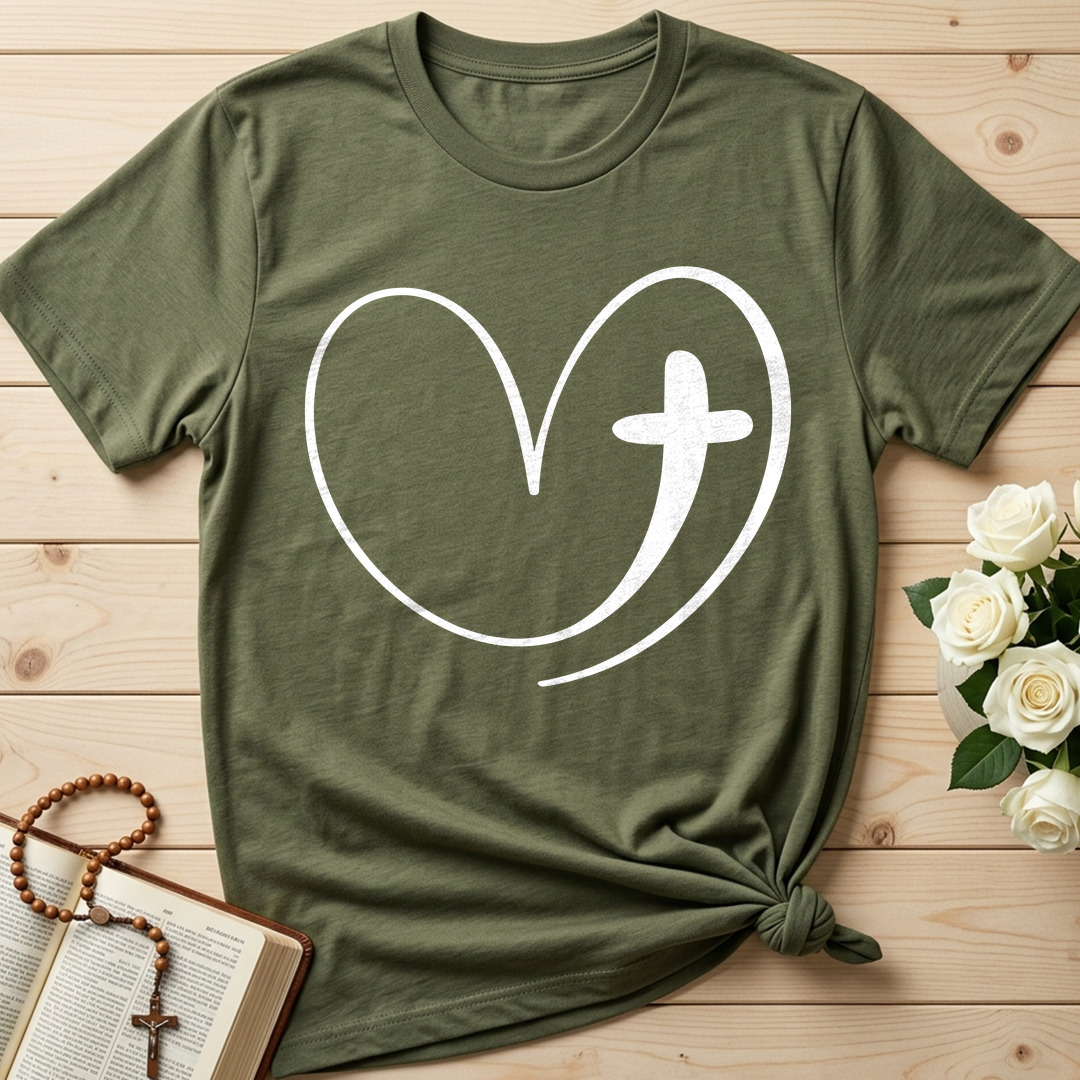 Christian Heart Cross 01