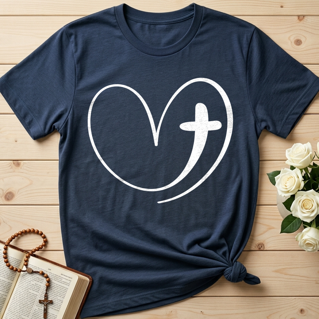 Christian Heart Cross 01