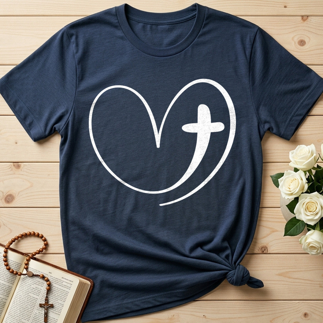 Christian Heart Cross 01