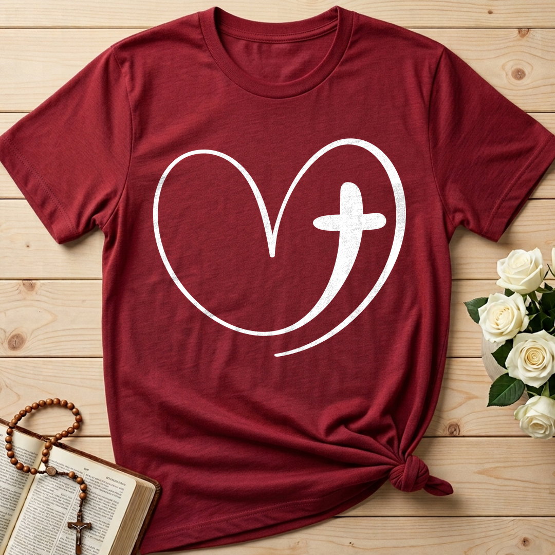 Christian Heart Cross 01