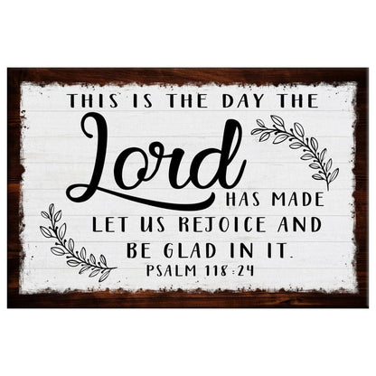 Christian Wall Art: This Is The Day The Lord Has Made Canvas Print
