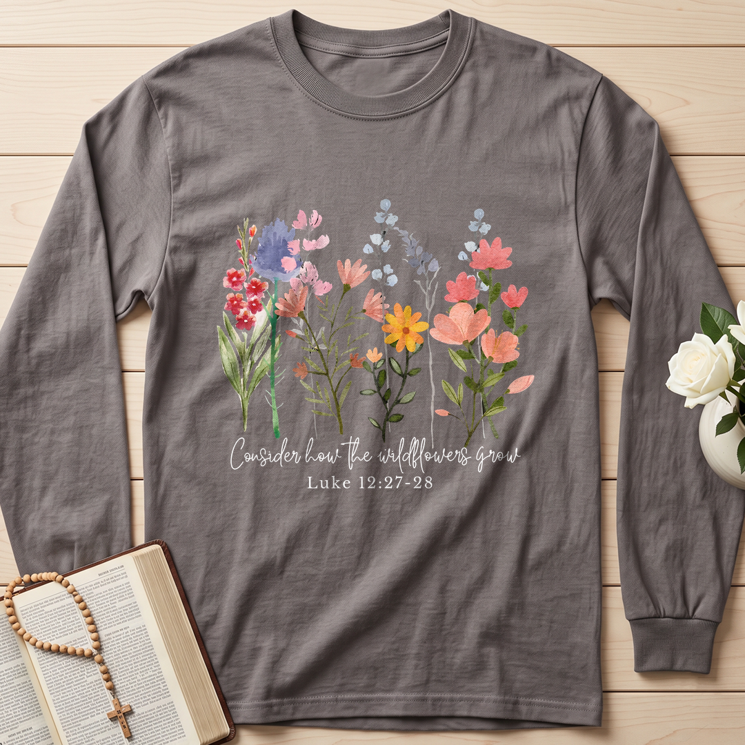 Consider how the wildflowers grow Luke 12.27-28 01