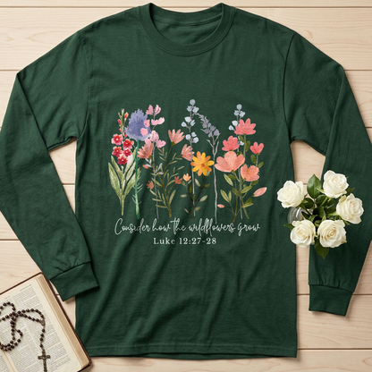 Consider how the wildflowers grow Luke 12.27-28 01