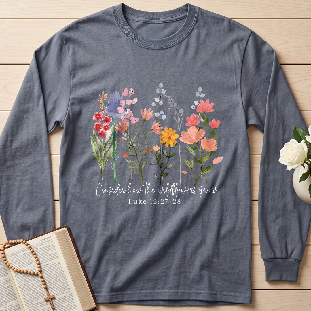 Consider how the wildflowers grow Luke 12.27-28 01