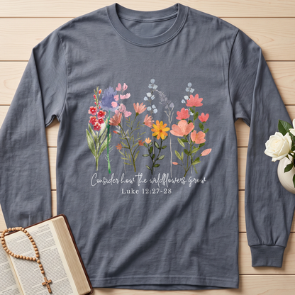 Consider how the wildflowers grow Luke 12.27-28 01