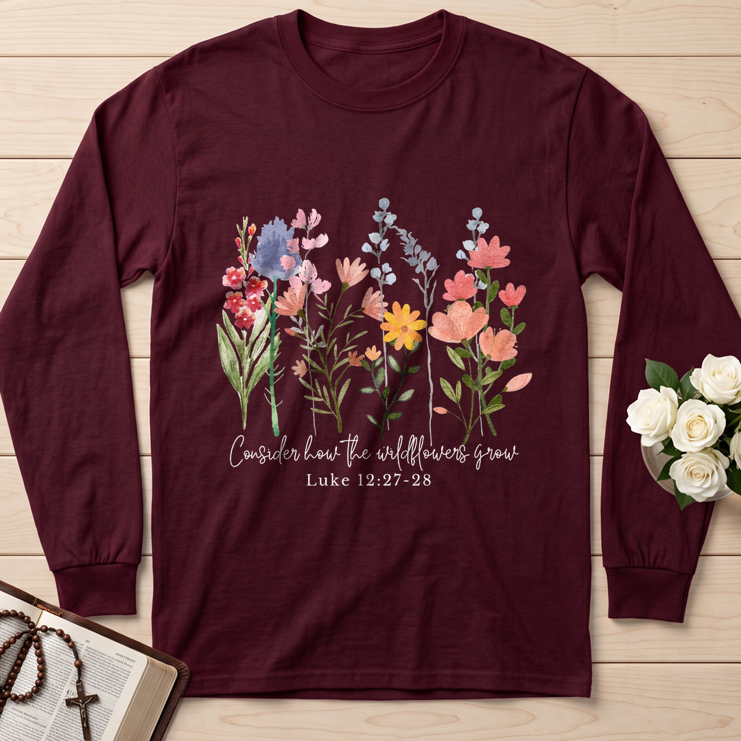 Consider how the wildflowers grow Luke 12.27-28 01