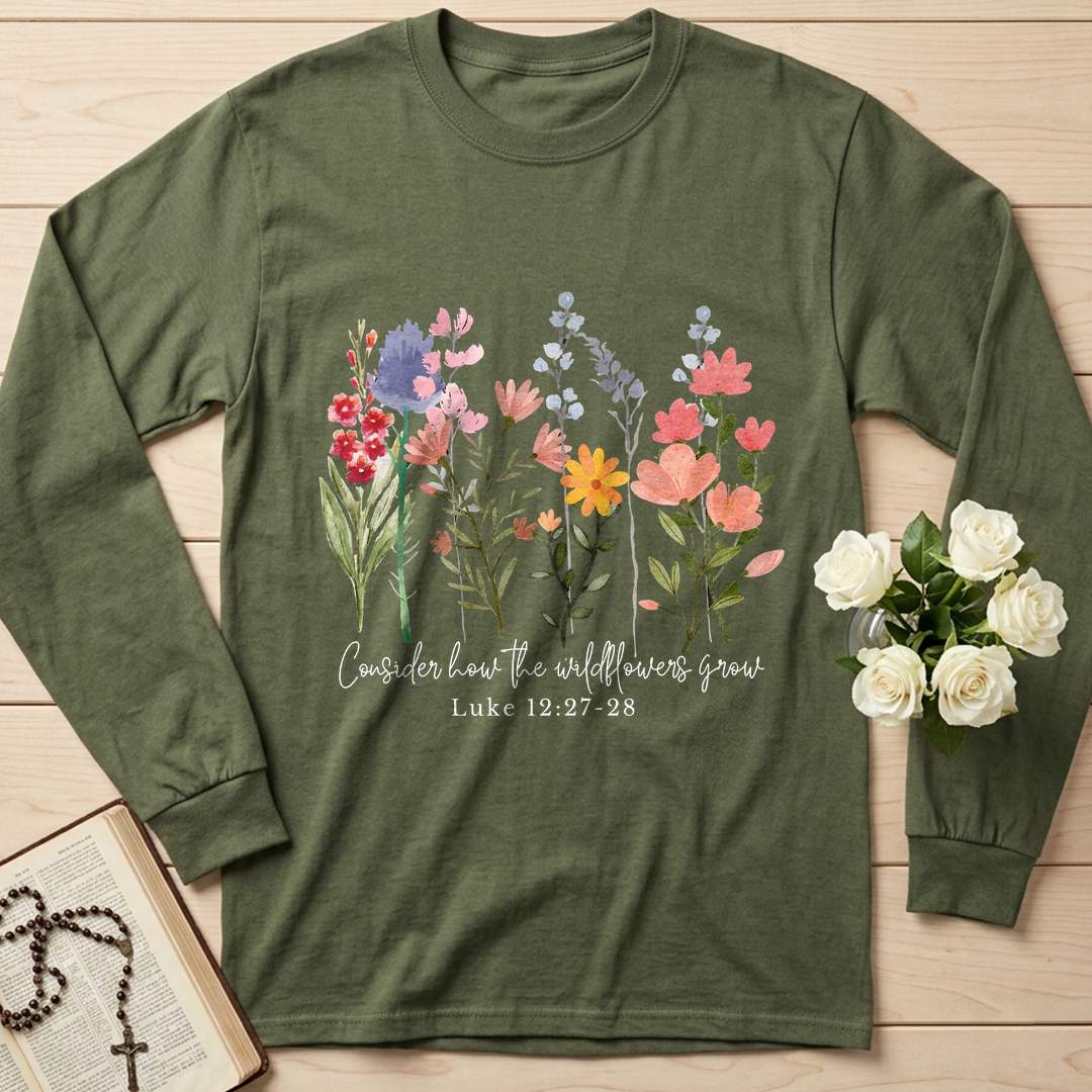 Consider how the wildflowers grow Luke 12.27-28 01