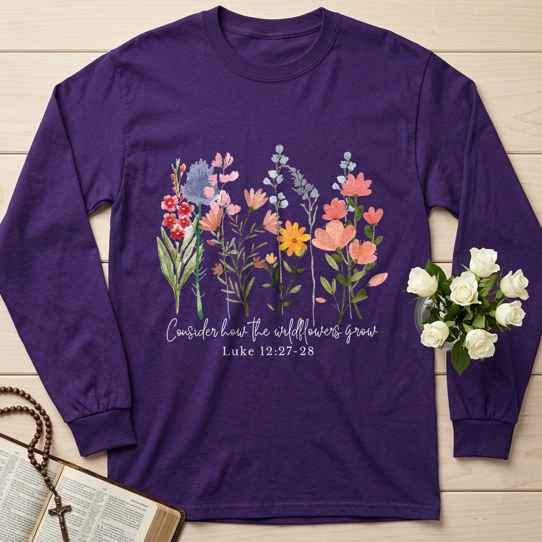 Consider how the wildflowers grow Luke 12.27-28 01