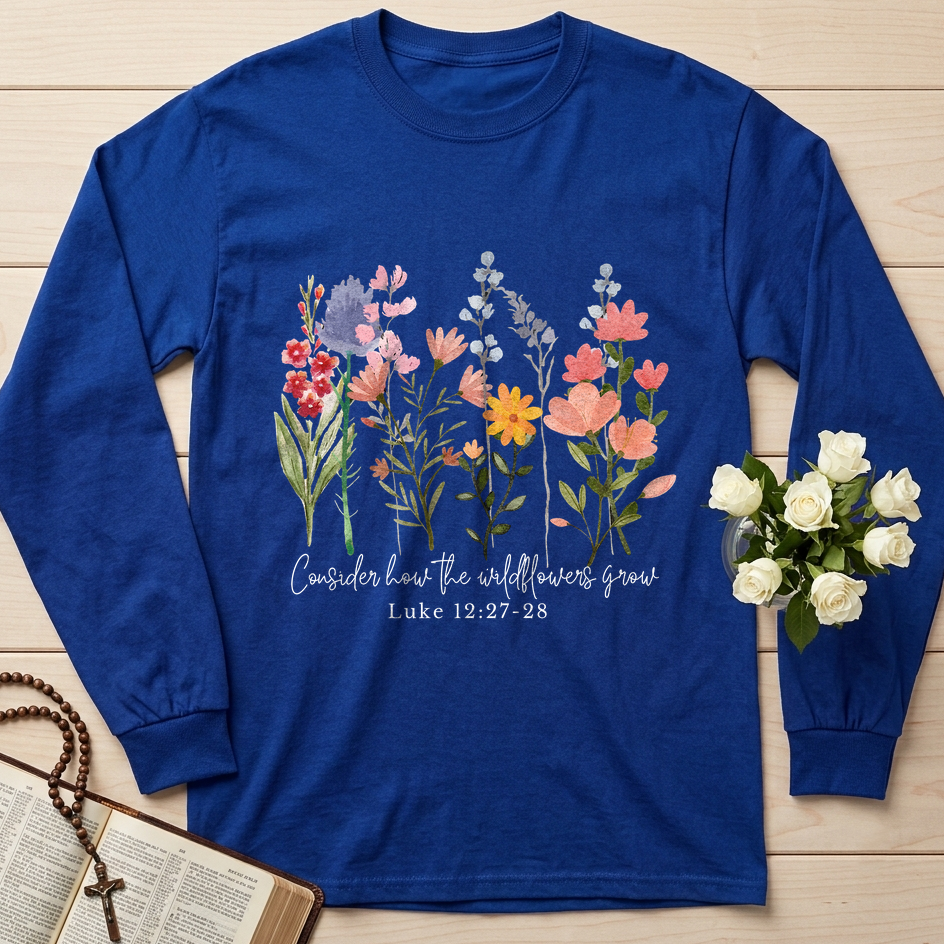 Consider how the wildflowers grow Luke 12.27-28 01