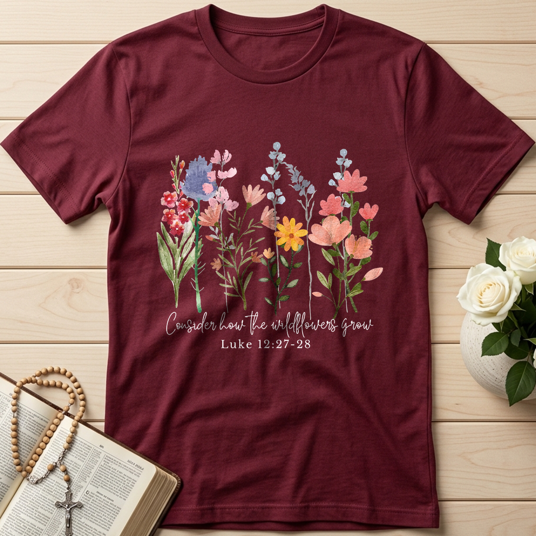 Consider how the wildflowers grow Luke 12.27-28 01
