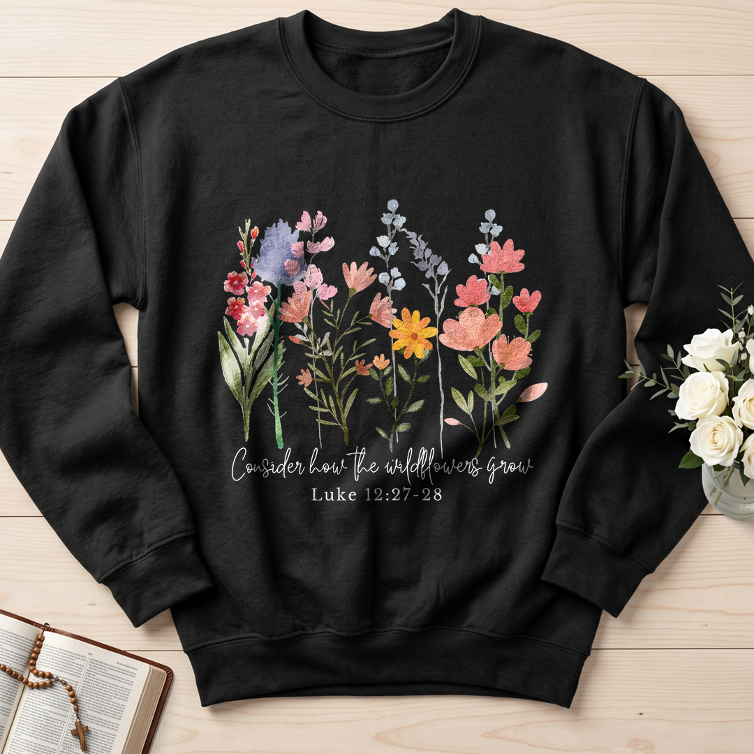 Consider how the wildflowers grow Luke 12.27-28 01
