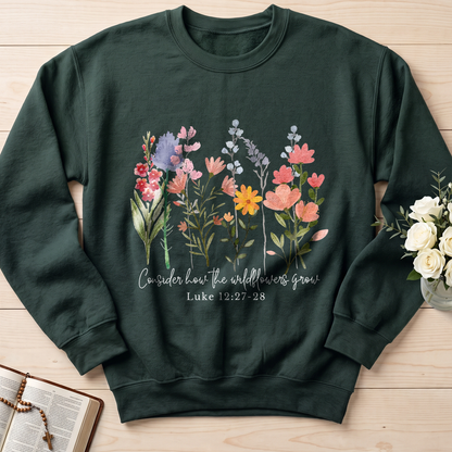 Consider how the wildflowers grow Luke 12.27-28 01