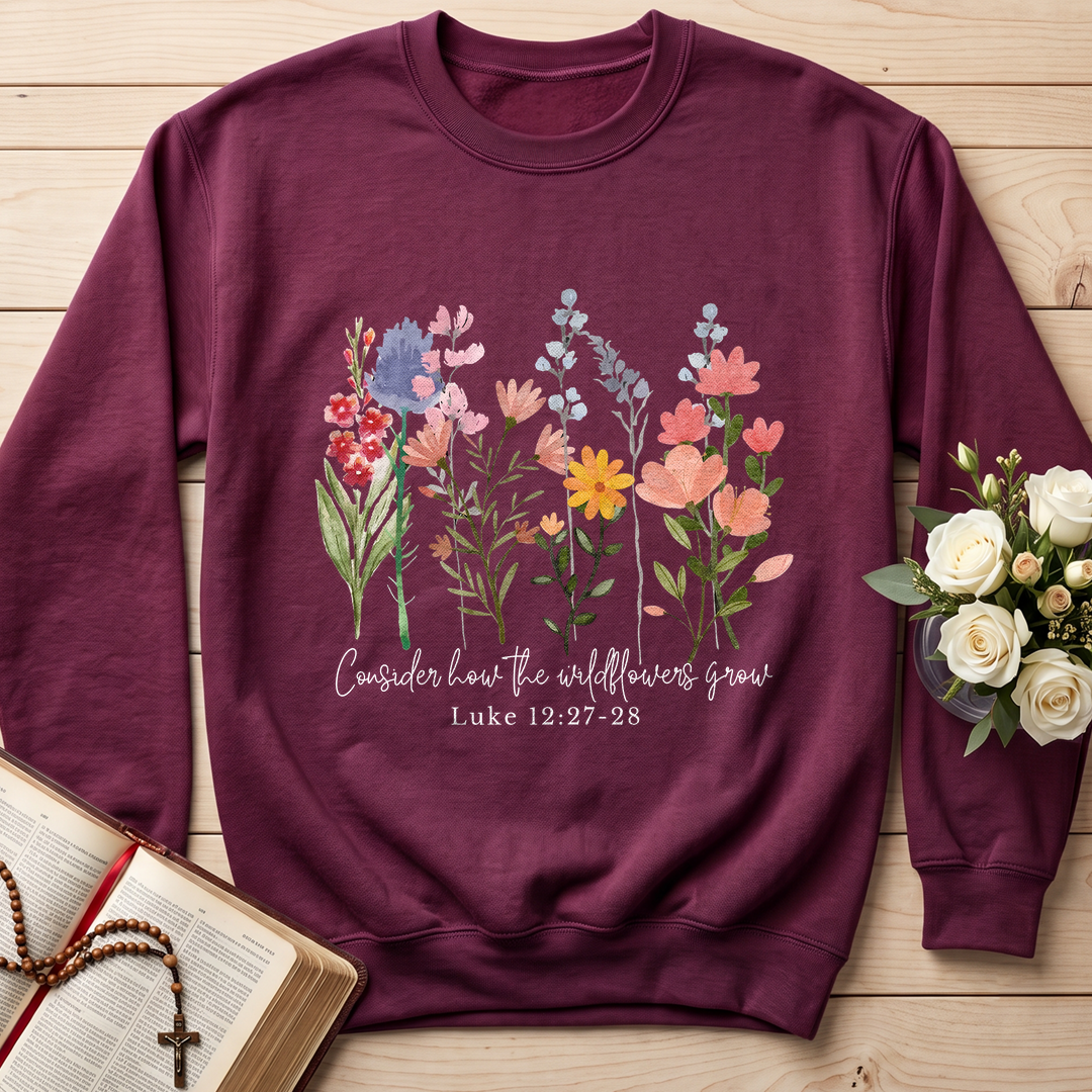 Consider how the wildflowers grow Luke 12.27-28 01