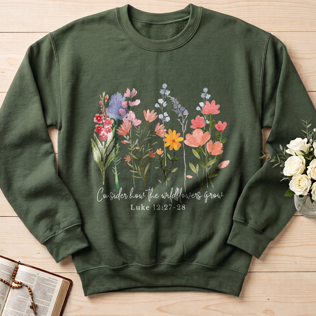 Consider how the wildflowers grow Luke 12.27-28 01