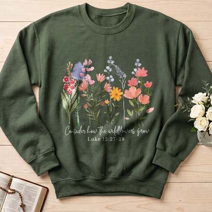 Consider how the wildflowers grow Luke 12.27-28 01