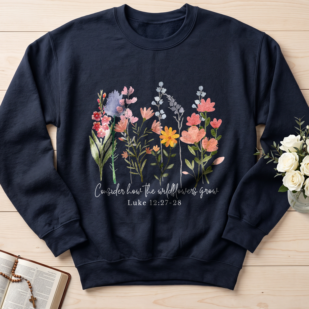 Consider how the wildflowers grow Luke 12.27-28 01