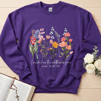 Consider how the wildflowers grow Luke 12.27-28 01