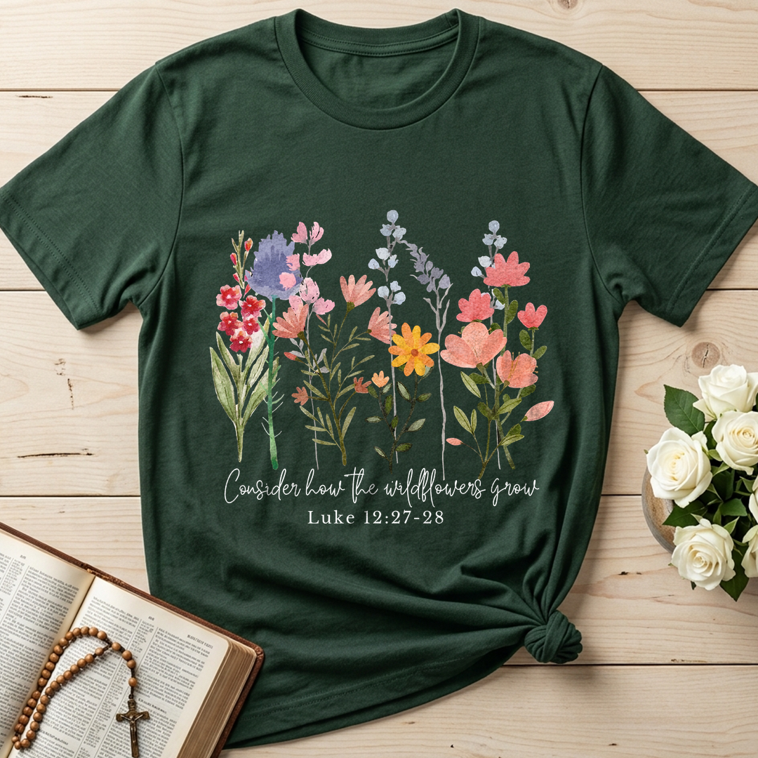 Consider how the wildflowers grow Luke 12.27-28 01