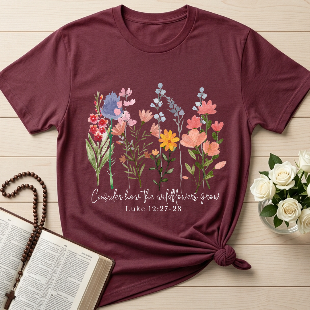Consider how the wildflowers grow Luke 12.27-28 01