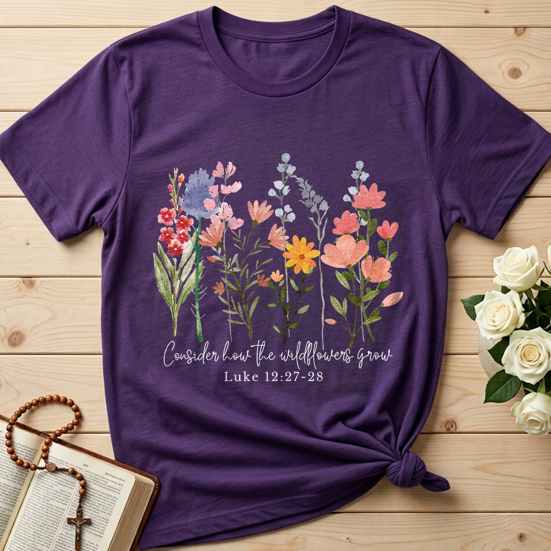 Consider how the wildflowers grow Luke 12.27-28 01