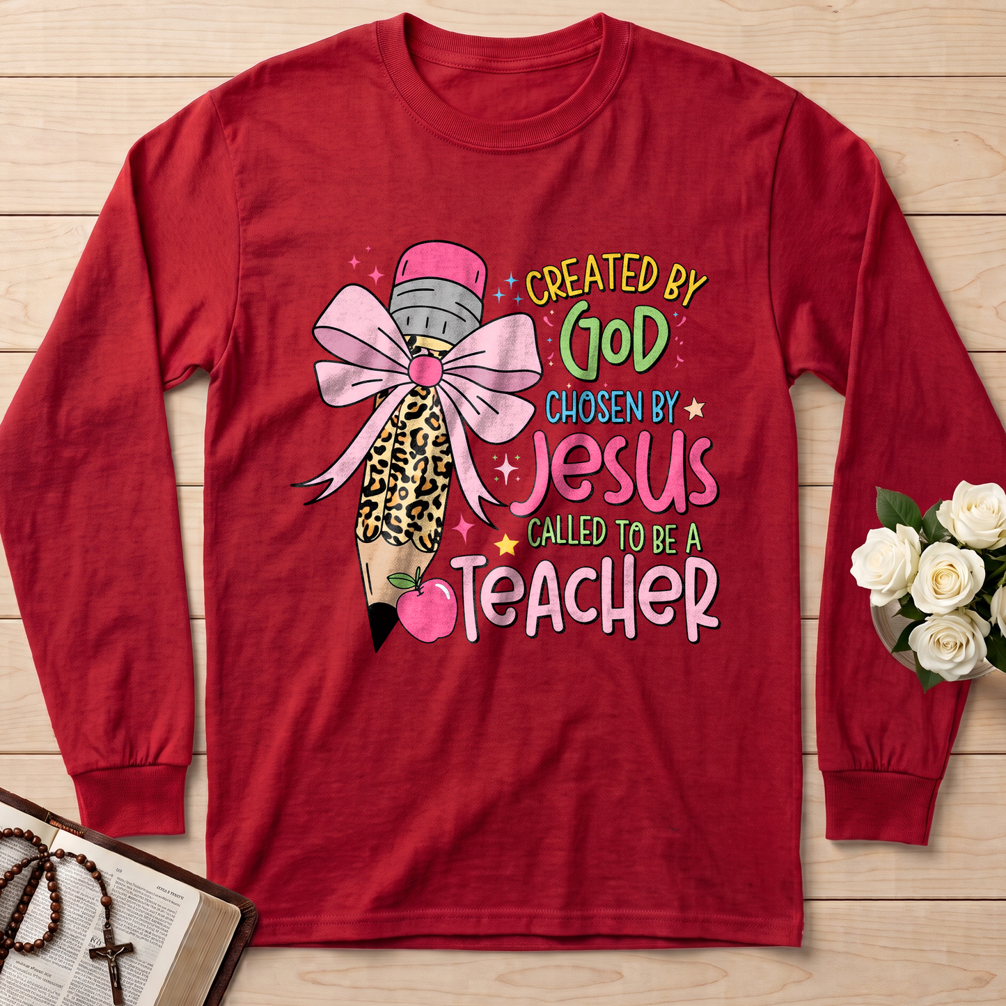 Created By God Chosen By Jesus Called To Be A Teacher 03