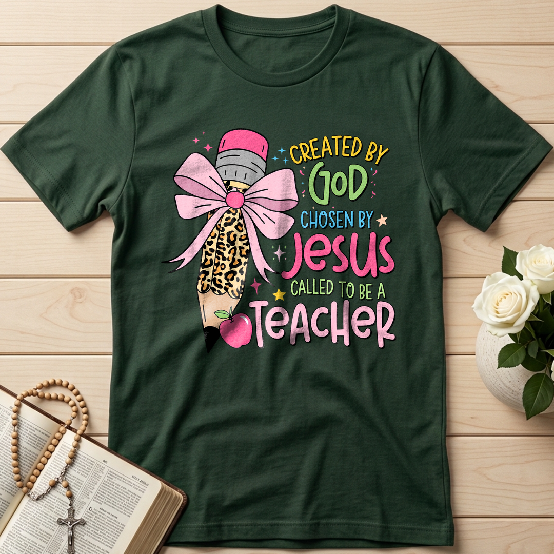 Created By God Chosen By Jesus Called To Be A Teacher 03