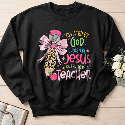 Created By God Chosen By Jesus Called To Be A Teacher 03