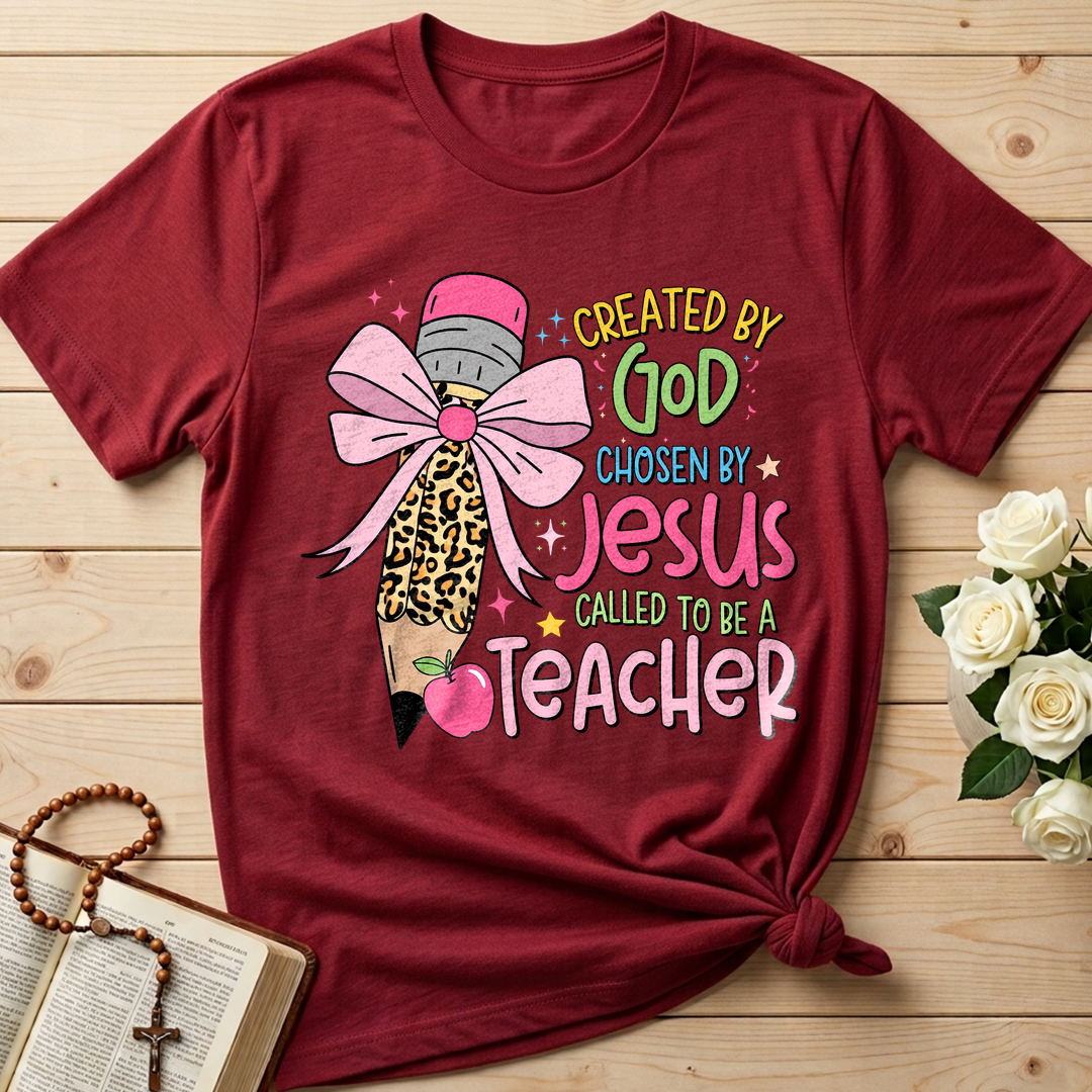Created By God Chosen By Jesus Called To Be A Teacher 03