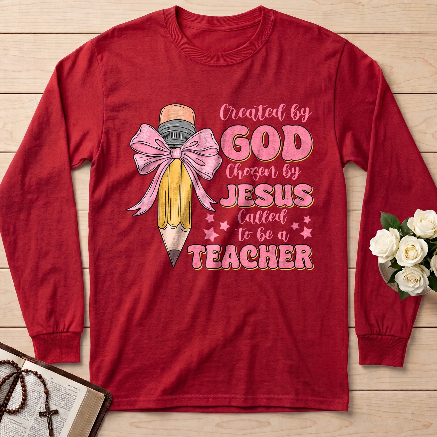 Created By God Chosen By Jesus Called To Be A Teacher 05