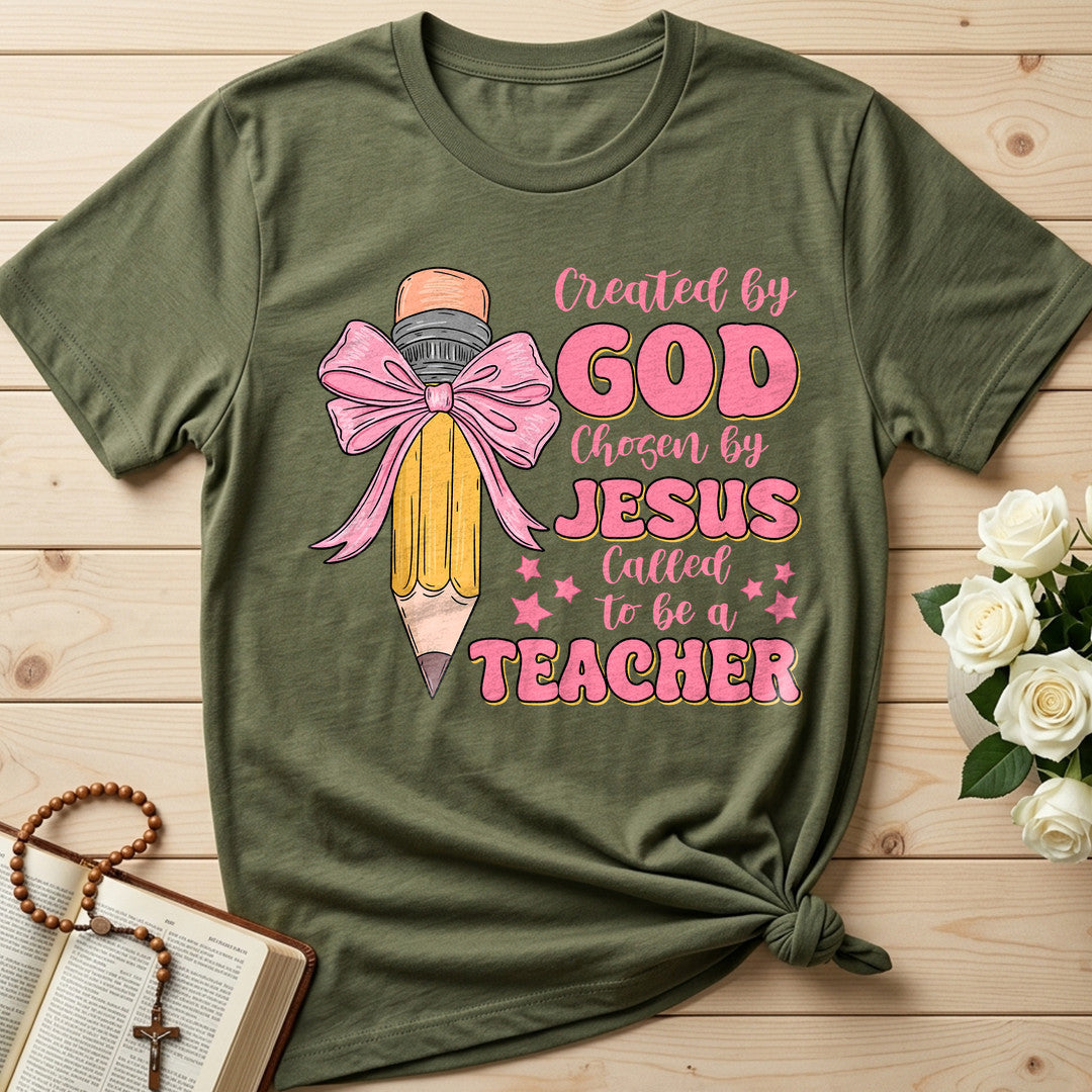 Created By God Chosen By Jesus Called To Be A Teacher 05