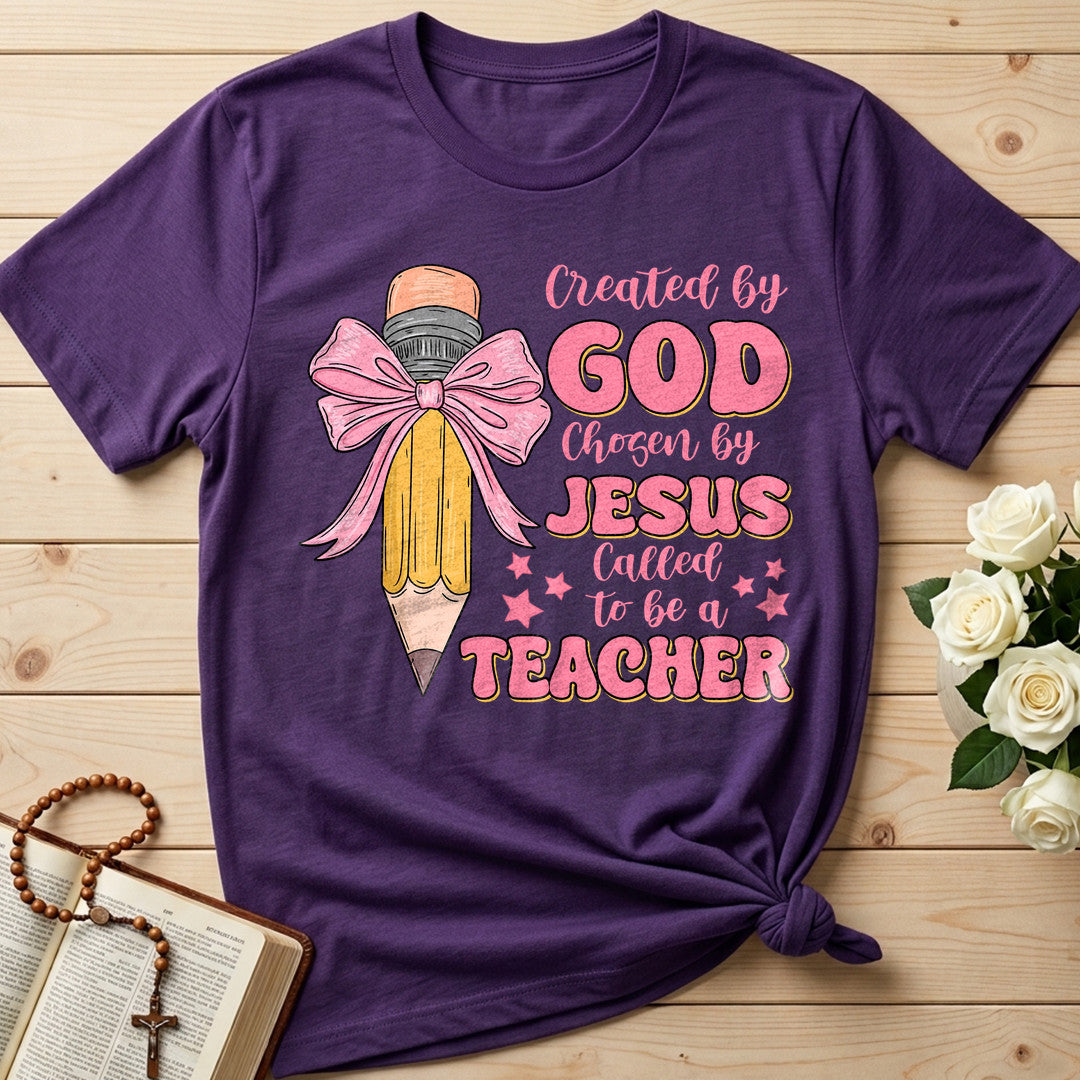 Created By God Chosen By Jesus Called To Be A Teacher 05