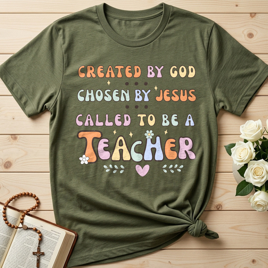 Created By God Chosen By Jesus Called To Be A Teacher 06