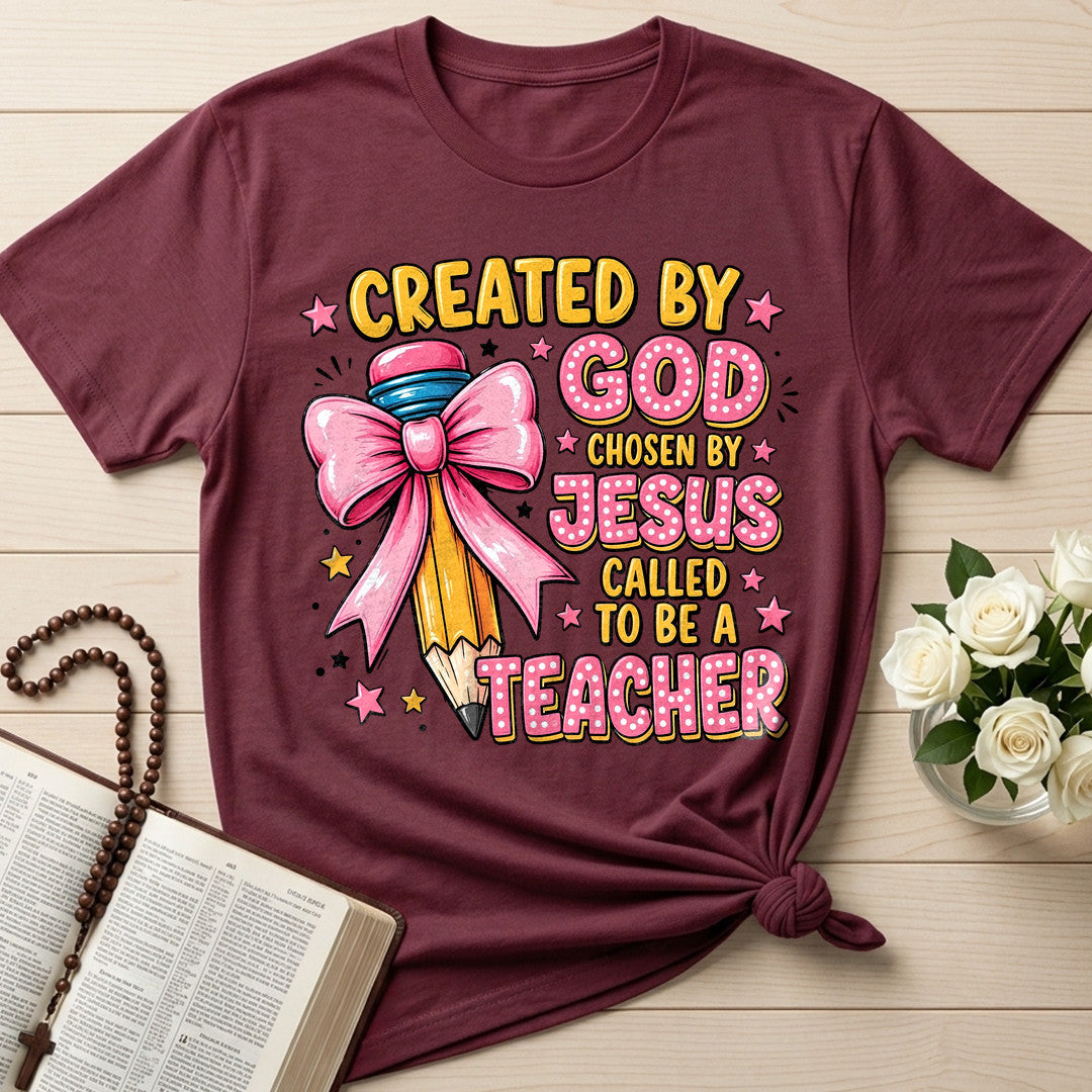 Created By God Chosen By Jesus Called To Be A Teacher 07