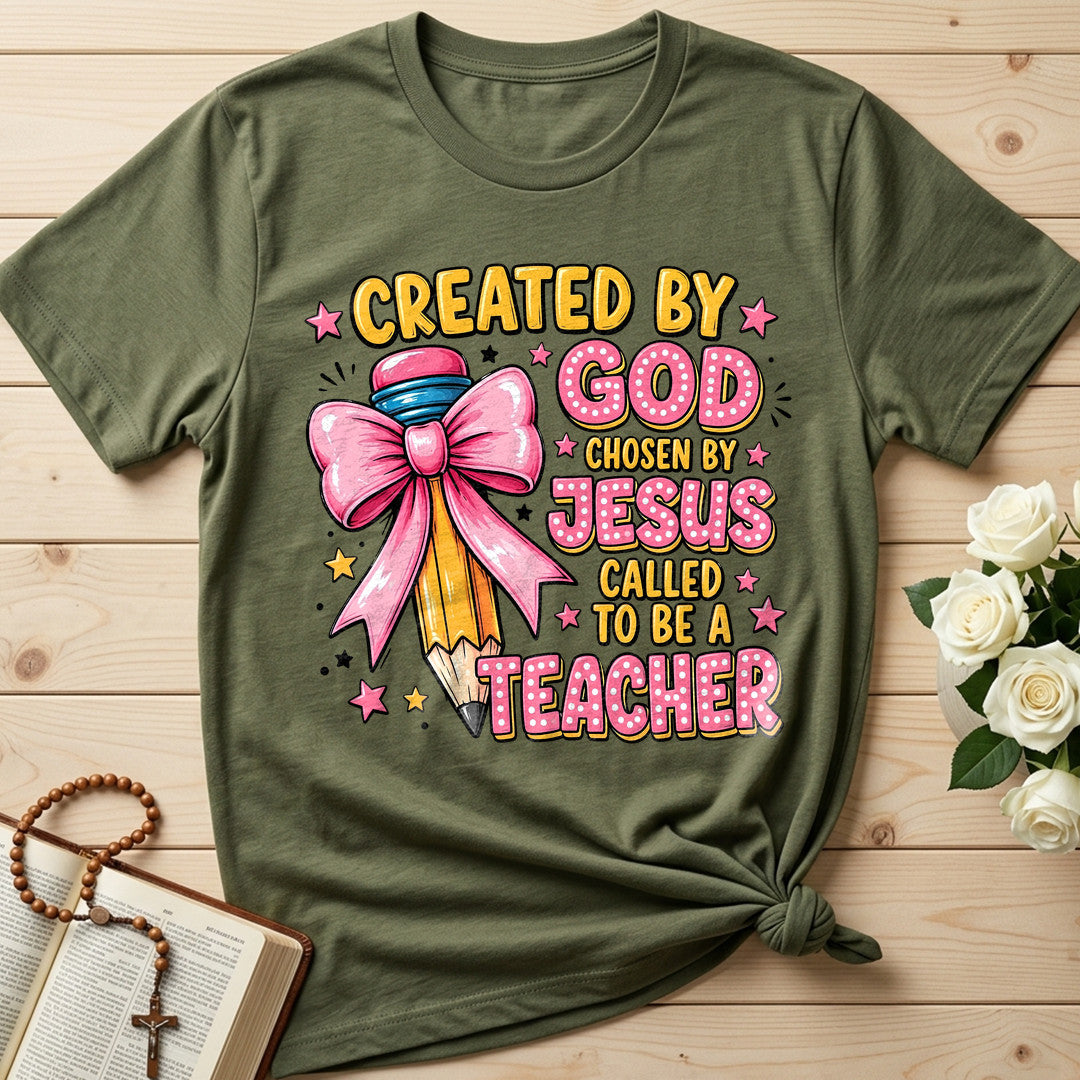 Created By God Chosen By Jesus Called To Be A Teacher 07
