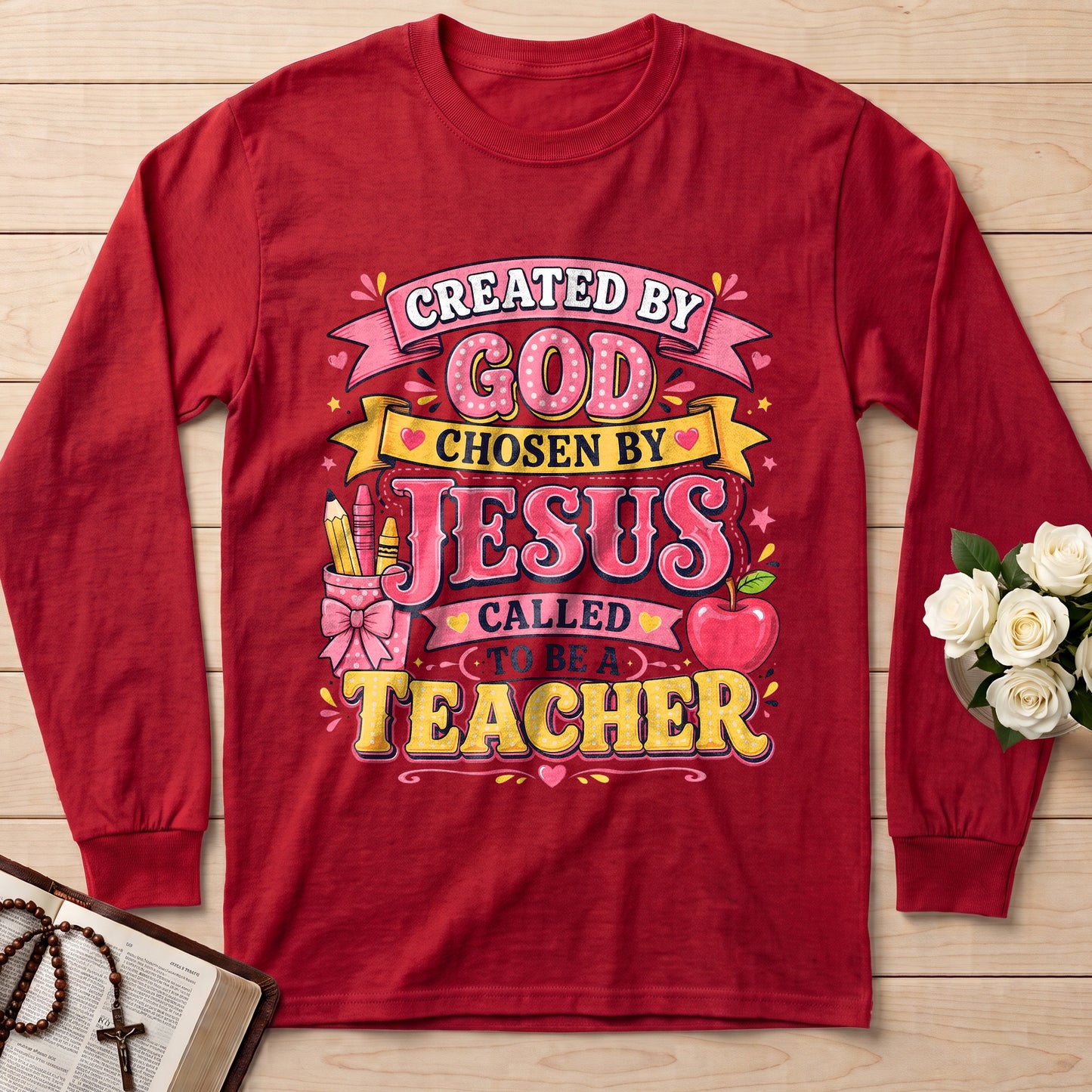 Created By God Chosen By Jesus Called To Be A Teacher 09