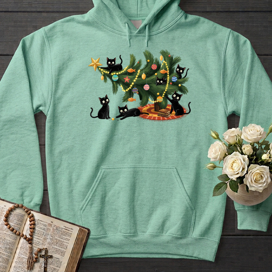 Cute Christmas Tree Cat Lover 01