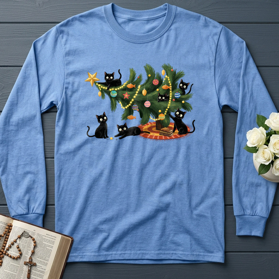 Cute Christmas Tree Cat Lover 01
